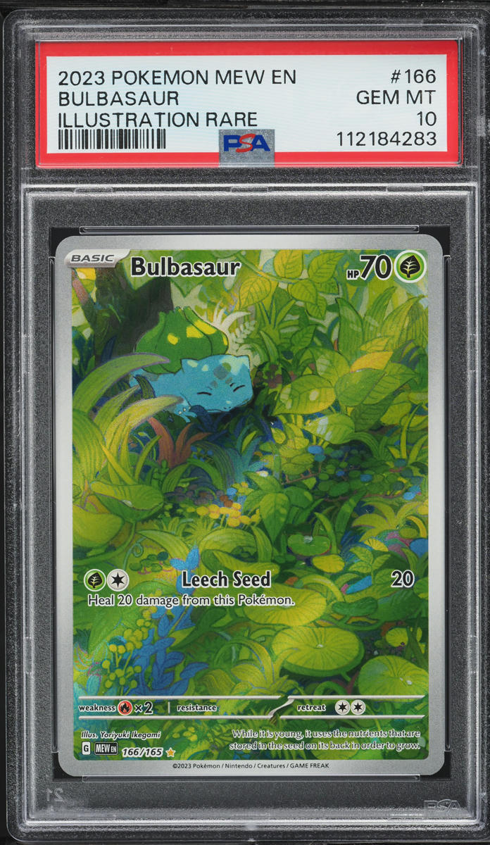 2023 Pokemon Scarlet & Violet 151 IR Bulbasaur #166 PSA 10 GEM