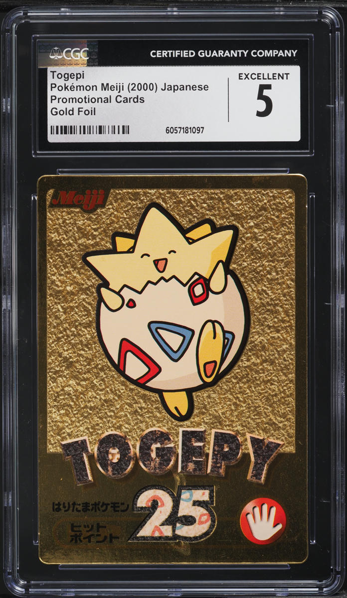 2000 Pokemon Japanese Meiji Promo Gold Foil Togepi CGC 5 EX on Fanatics  Collect