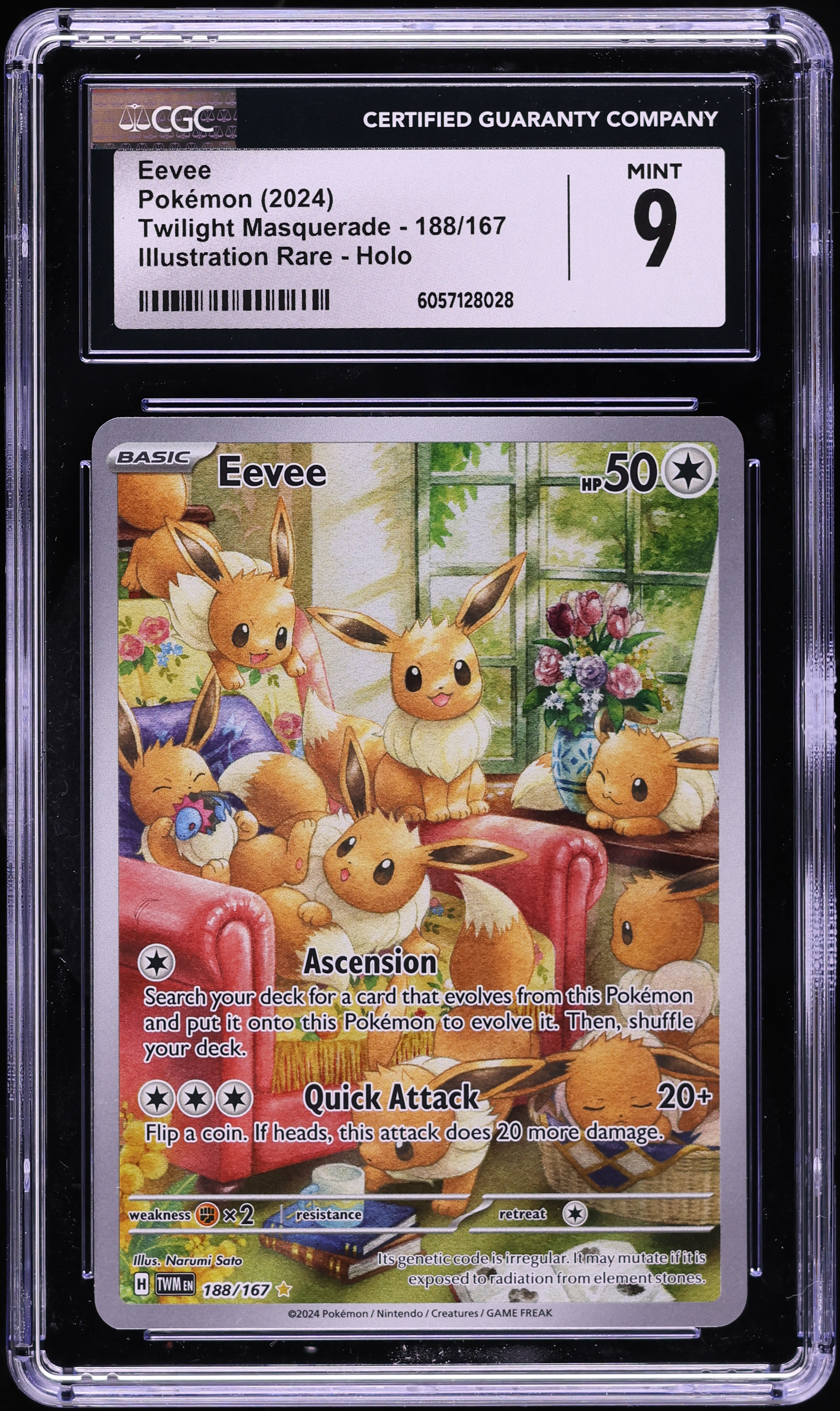 2024 Pokemon Scarlet & Violet Twilight Masquerade IR Eevee #188