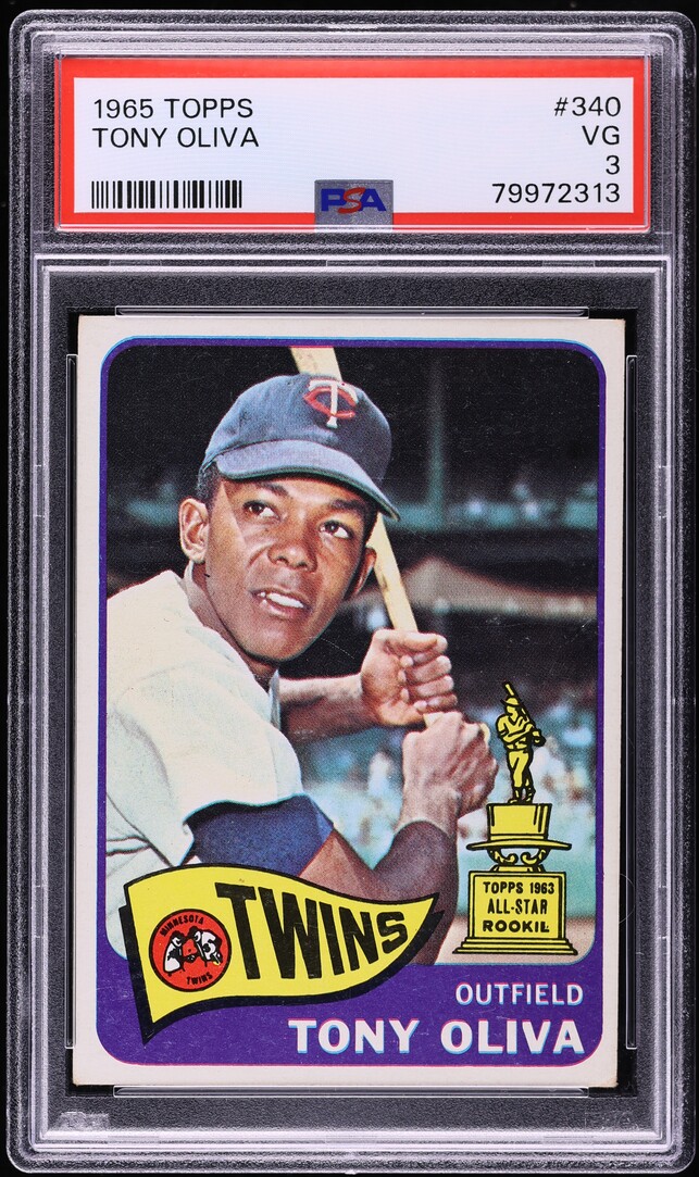 1965 Topps Tony Oliva #340 PSA 3 VG