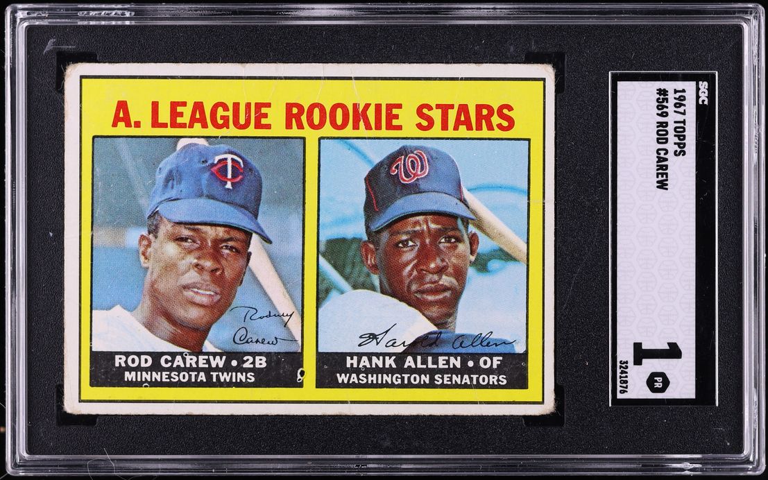 1967 Topps Rod Carew ROOKIE #569 SGC 1 PR