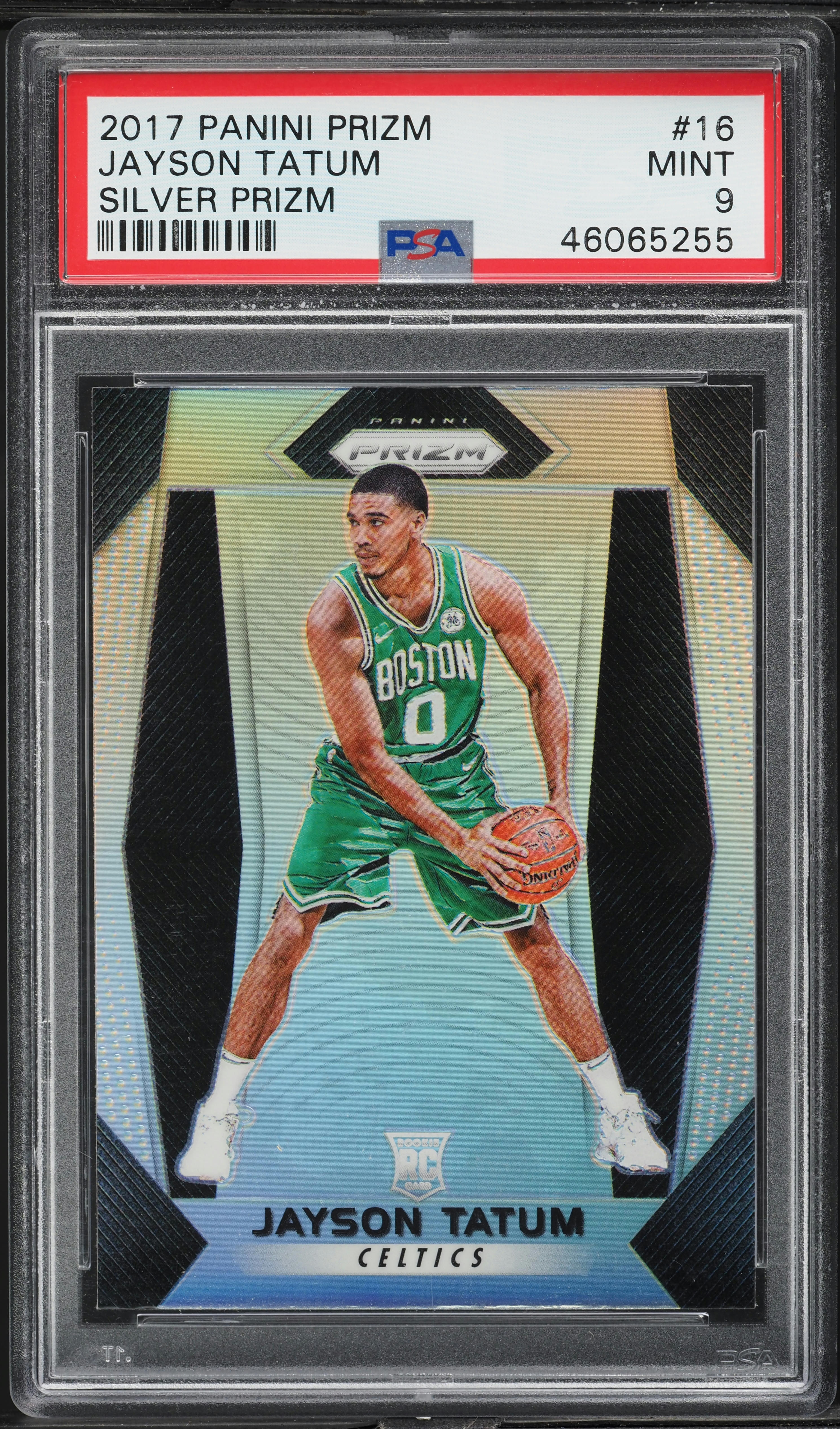 2017 Panini Prizm Silver Jayson Tatum ROOKIE #16 PSA 9 MINT on