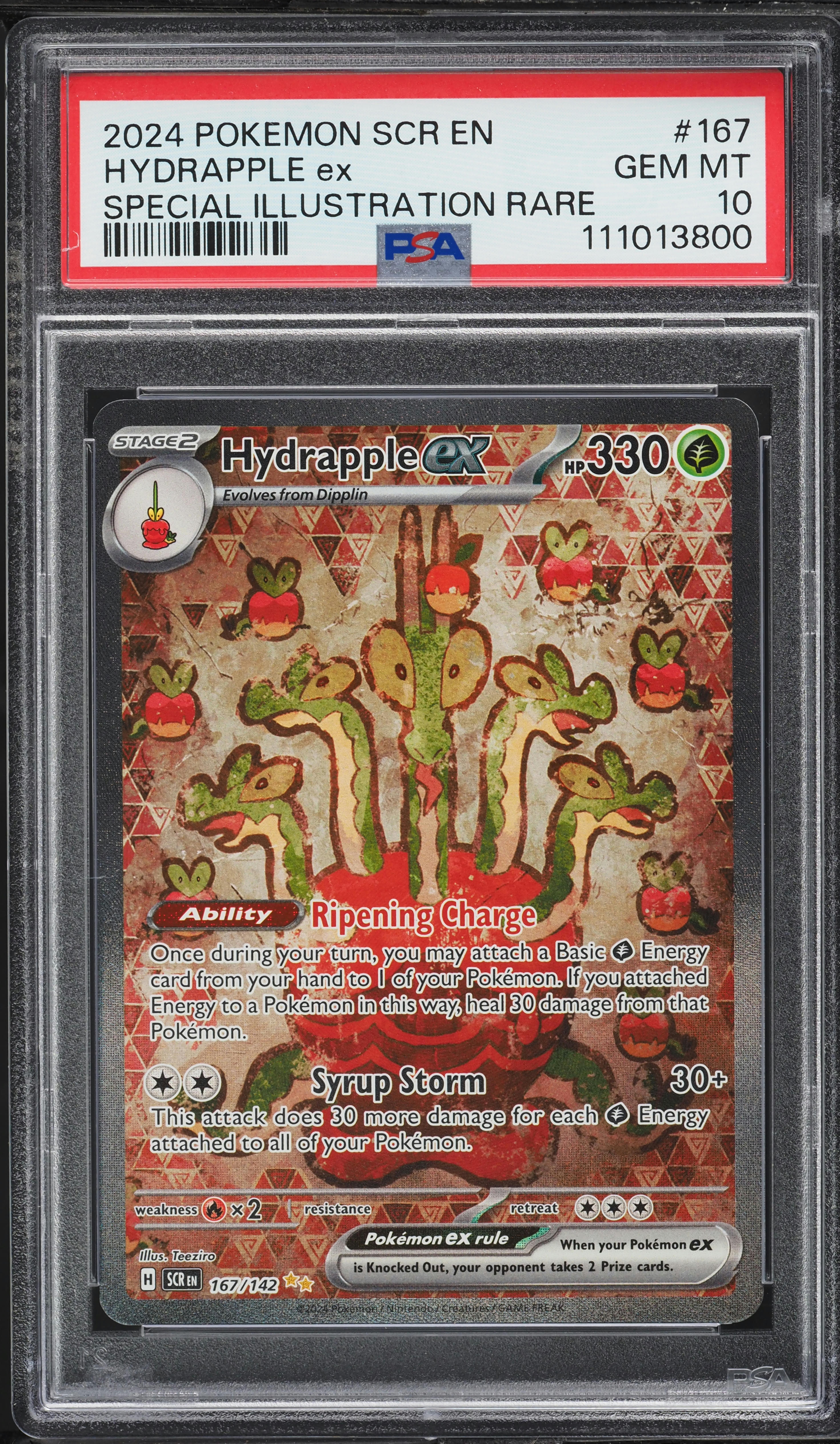 167 142 pokemon card Hydrapple ex 167/142  Kooky Collectibles