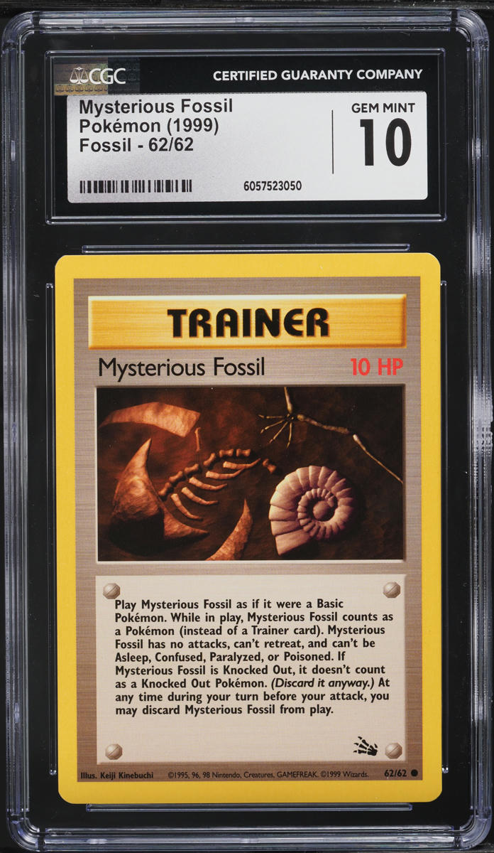 1999 Pokemon Fossil Mysterious Fossil #62 CGC 10 GEM MINT