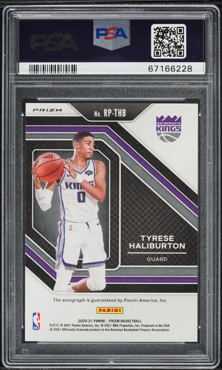 2020 Panini Prizm Penmanship Silver Tyrese Haliburton ROOKIE AUTO PSA 10 GEM