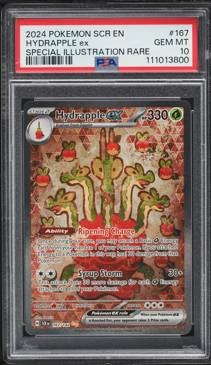 2024 Pokemon Scarlet & Violet Stellar Crown SIR Hydrapple ex #167 PSA 10 GEM