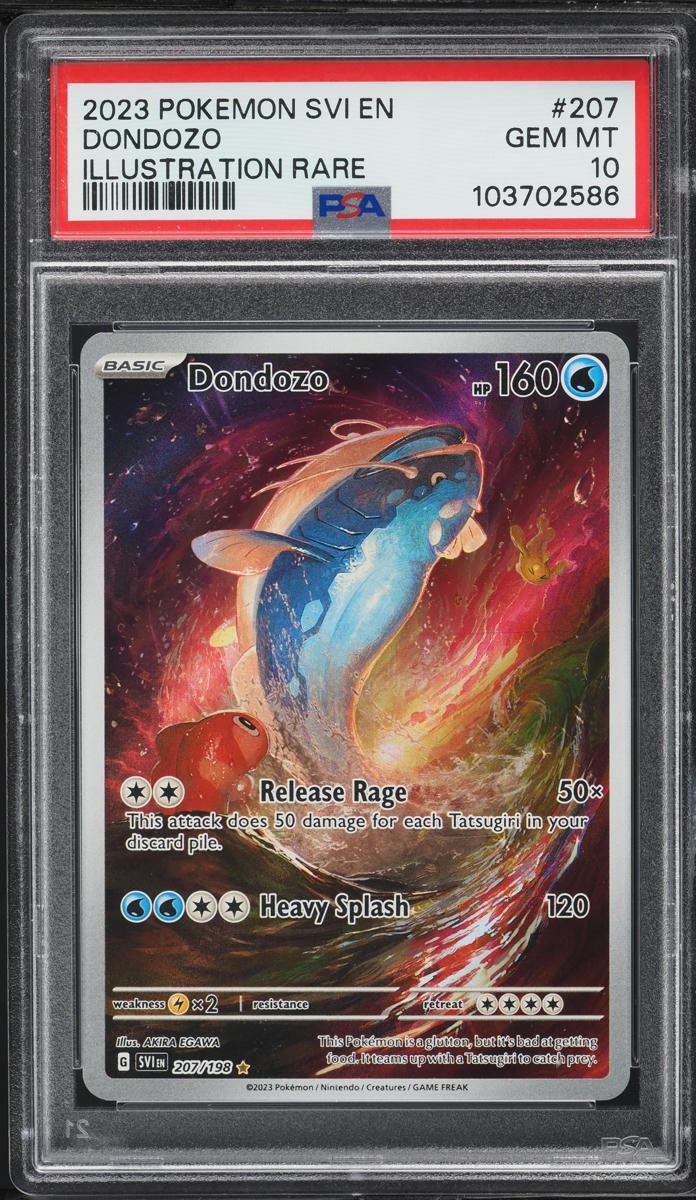 2023 Pokemon Scarlet & Violet IR Dondozo #207 PSA 10 GEM MINT