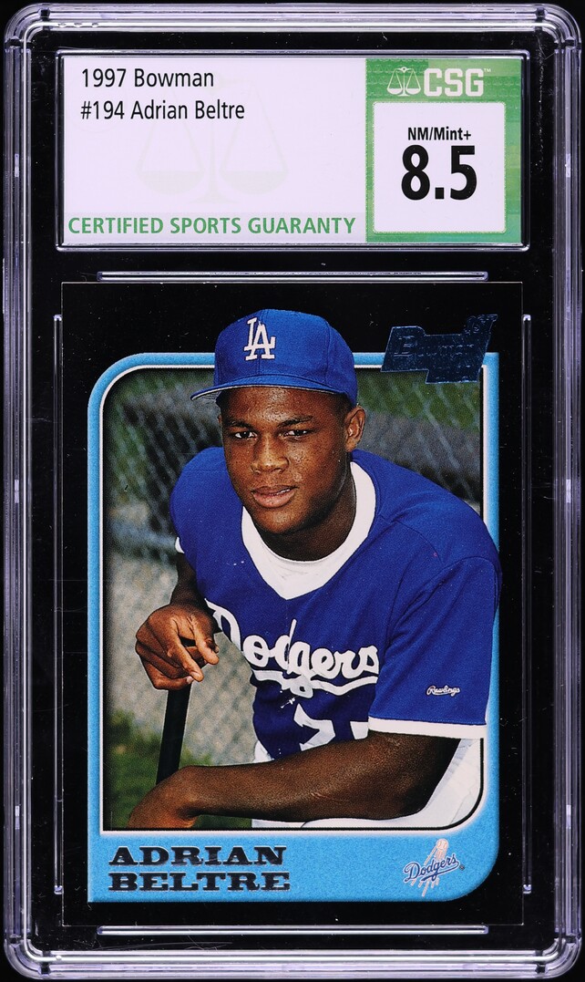 1997 Bowman Adrian Beltre ROOKIE #194 CSG 8.5 NM-MT+