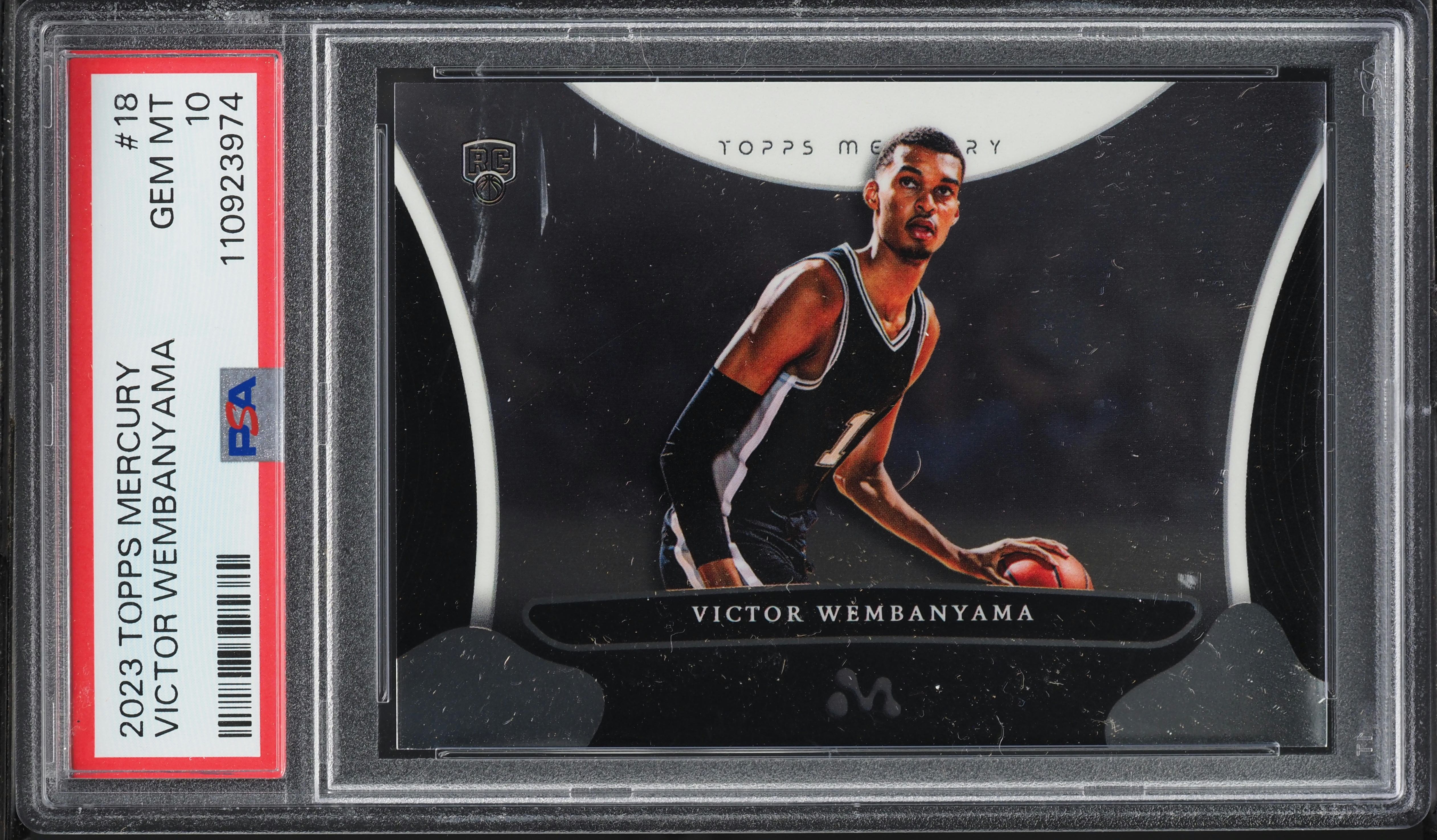 2023 Topps Mercury Victor Wembanyama ROOKIE #18 PSA 10 GEM MINT on