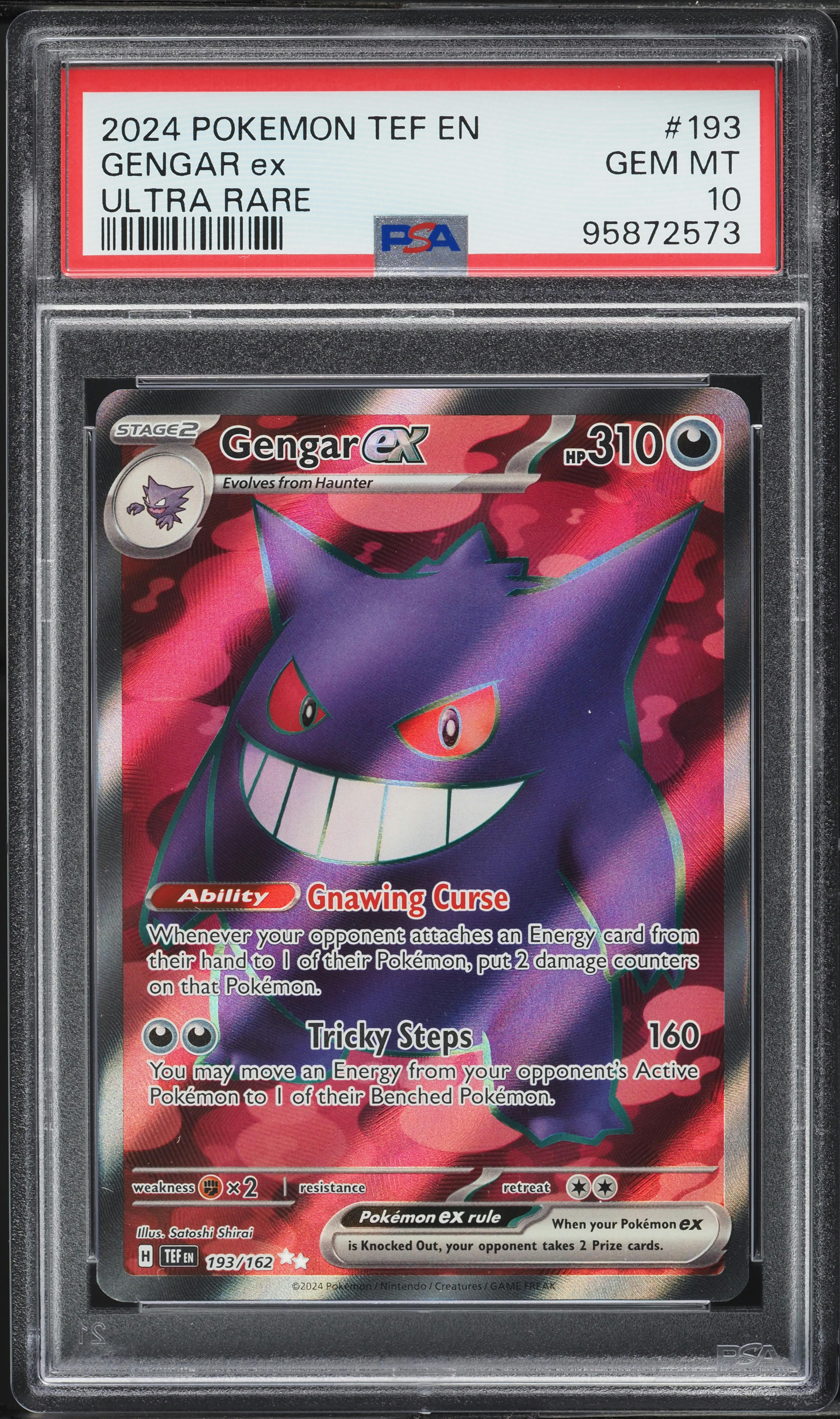 【PSA10】GENGAR EX SR ＆GASTLY ART RARE set PSA 10 Gengar ex SR 088/071 Gastly AR Set Wild Force Pokemon Card