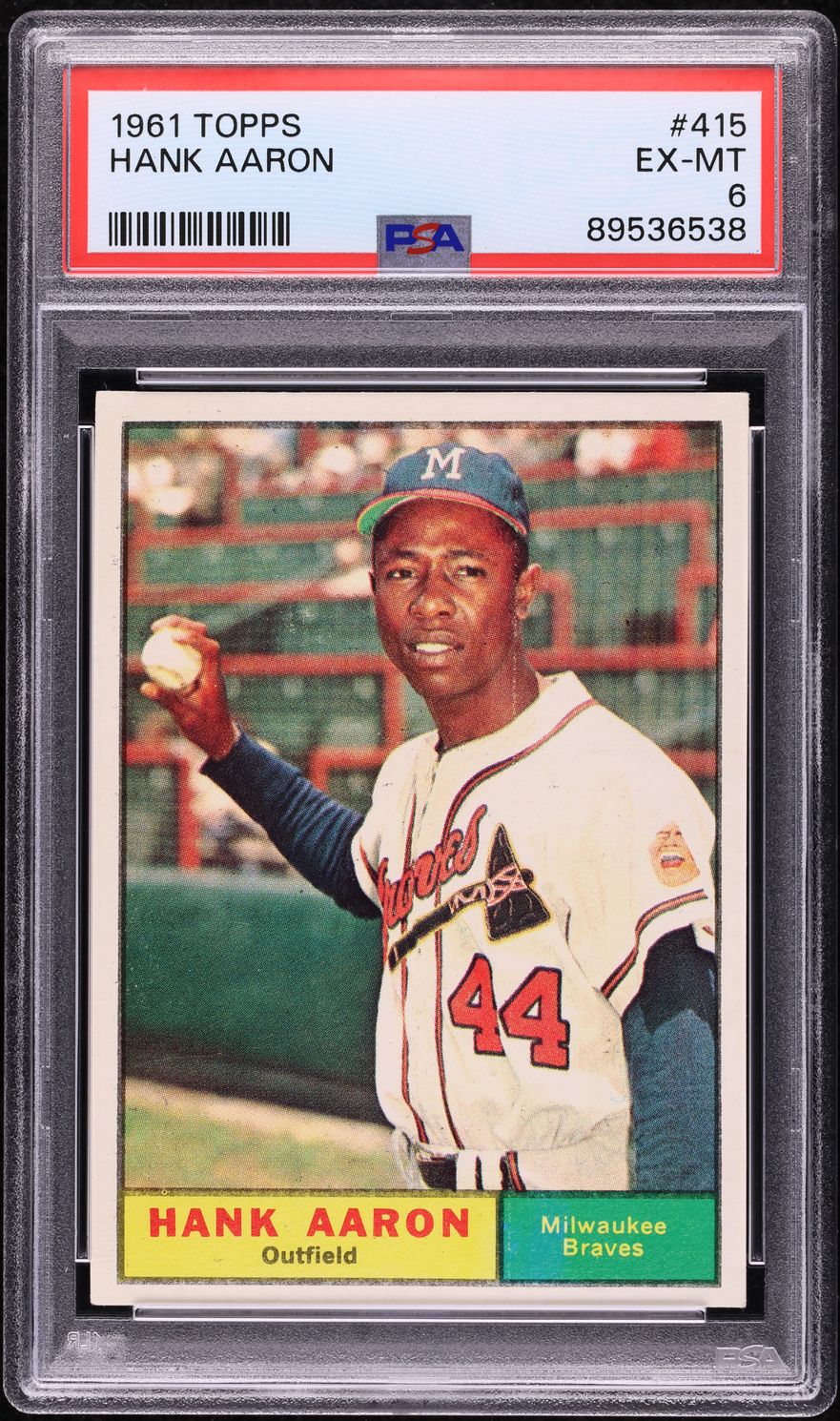 1961 Topps Hank Aaron #415 PSA 6 EXMT