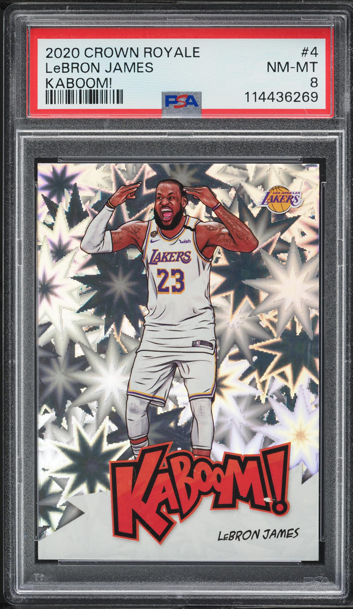 2020 Crown Royale Kaboom! LeBron James #4 PSA 8 NM-MT