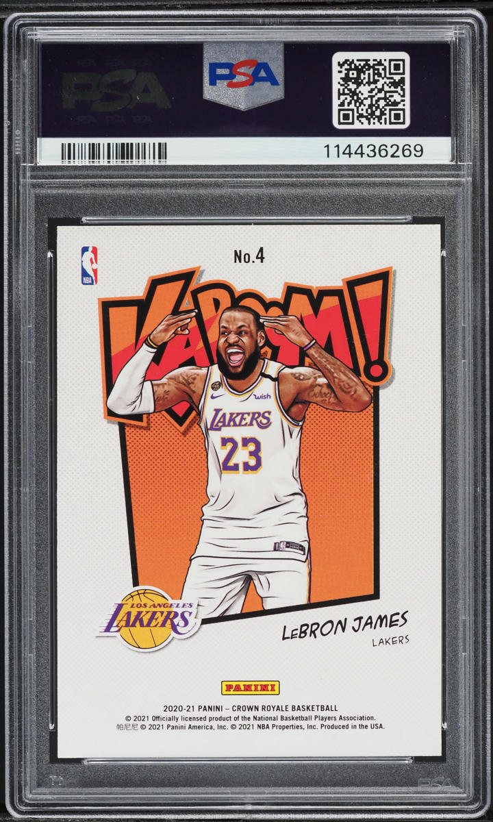 2020 Crown Royale Kaboom! LeBron James #4 PSA 8 NM-MT