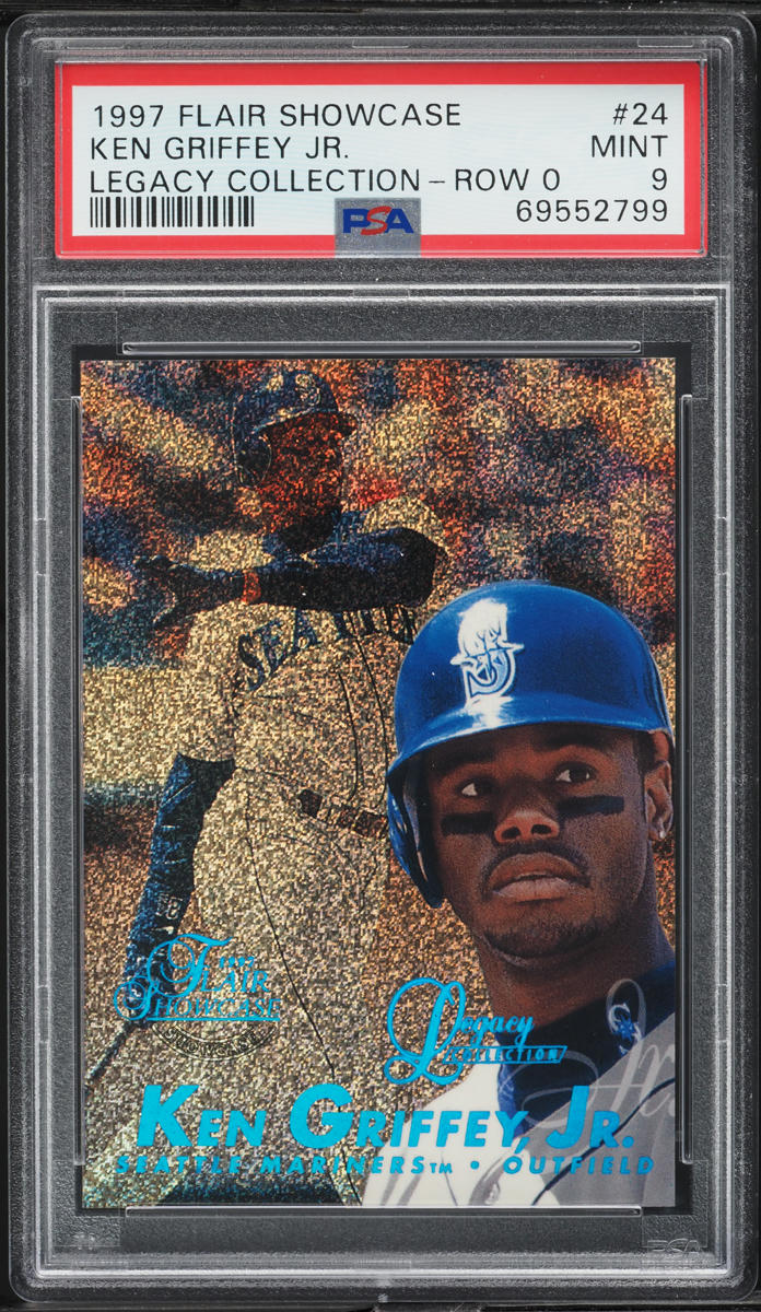 1997 Flair Showcase Legacy Collection Row 0 Ken Griffey Jr. /100 #24 PSA 9 MINT