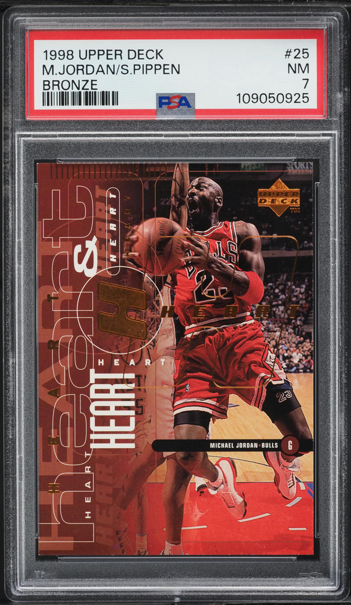 1998 Upper Deck Bronze Michael Jordan Scottie Pippen /100 #25 PSA 7 NRMT