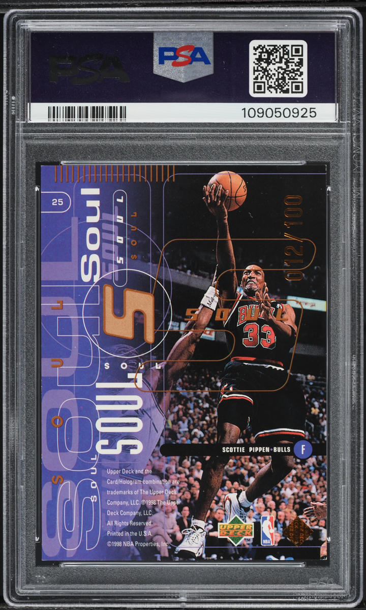 1998 Upper Deck Bronze Michael Jordan Scottie Pippen /100 #25 PSA 7 NRMT