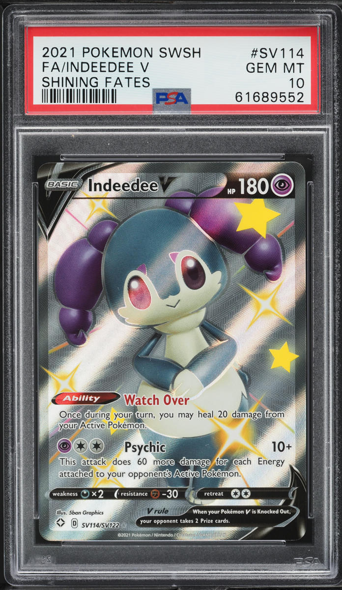indeedee v pokemon card value - 091/202 Ultra Rare 30 Retreat Cost Indeedee V 39/72 - Shining
