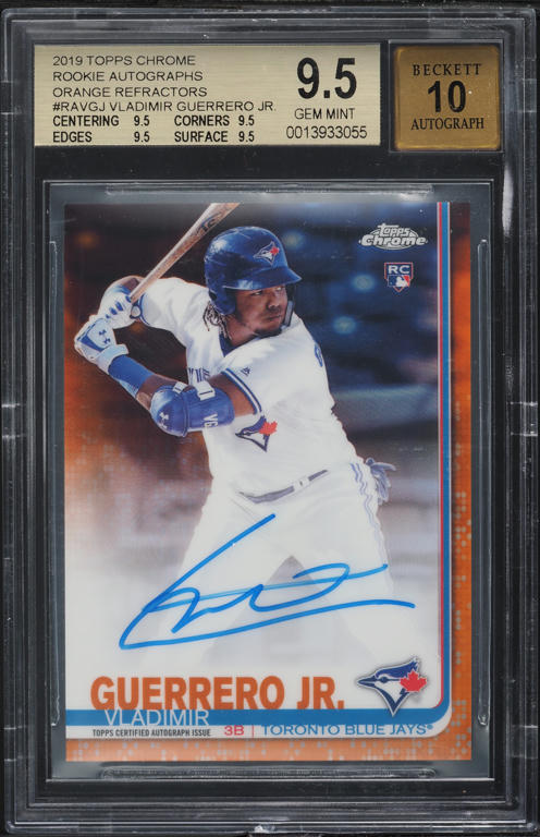 2019 Topps Chrome Orange Refractor Vladimir Guerrero Jr. ROOKIE