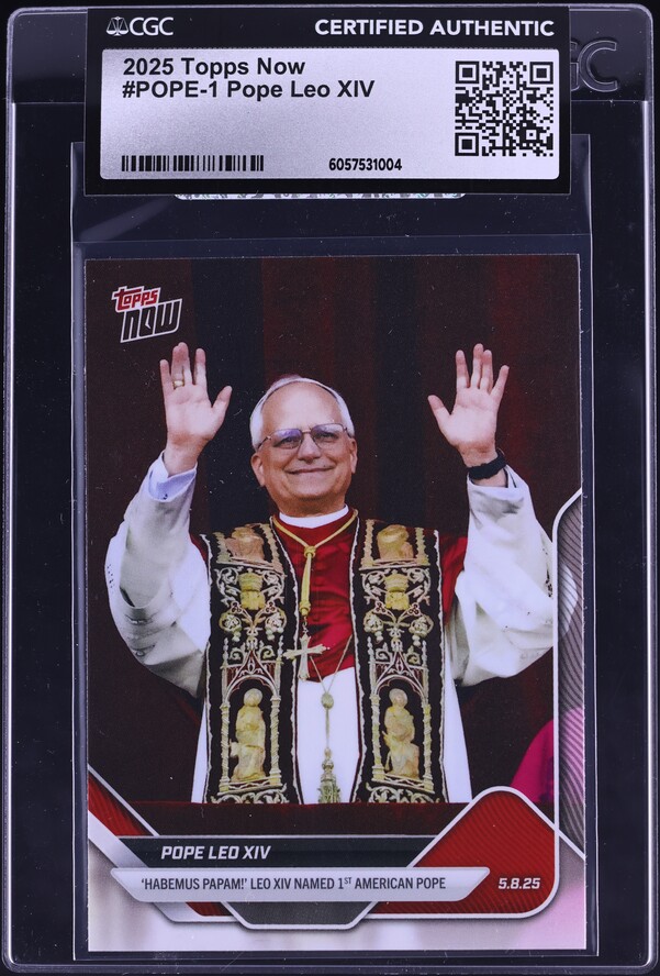 2025 Topps Now Pope Leo XIV #POPE-1 CGC AUTH on Fanatics Collect
