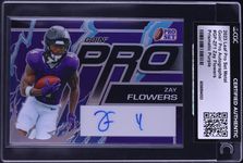 2023 Leaf Pro Set Metal Prismatic Purple Zay Flowers ROOKIE AUTO