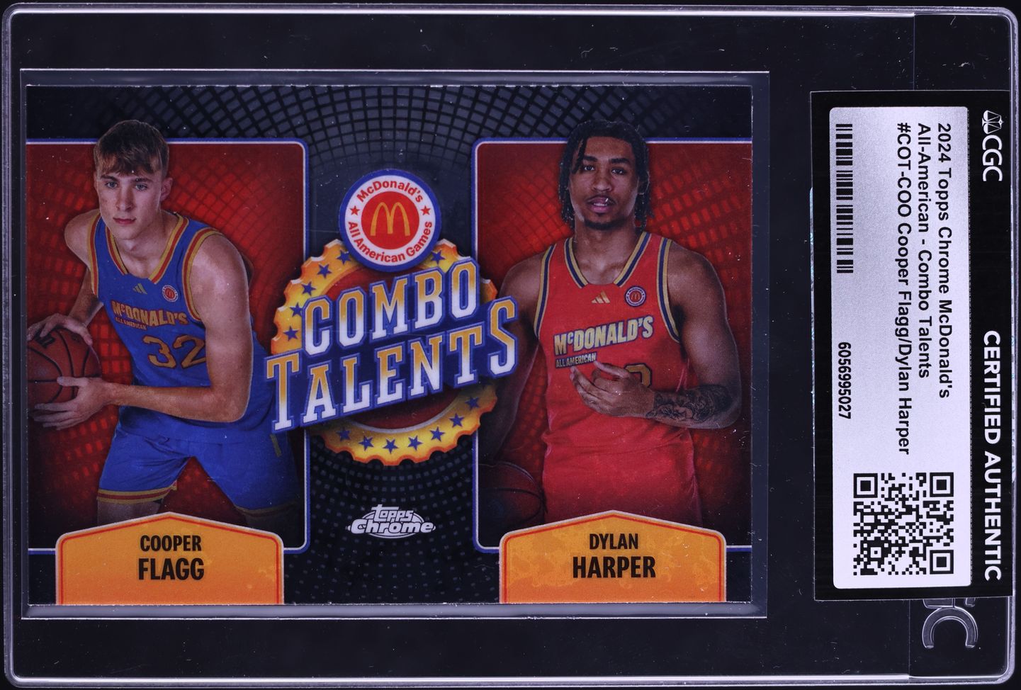 2024 Topps Chrome McDonald's A/A Combo Talents Flagg Dylan ROOKIE CGC ...