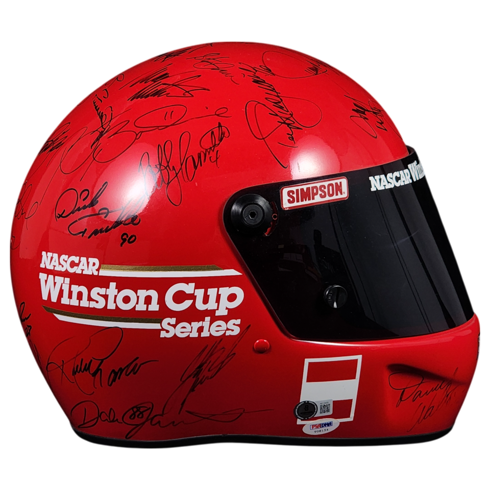 Multi-Signed Autographed Racing Helmet w/ Earnhardt Sr. - PSA, Beckett ...