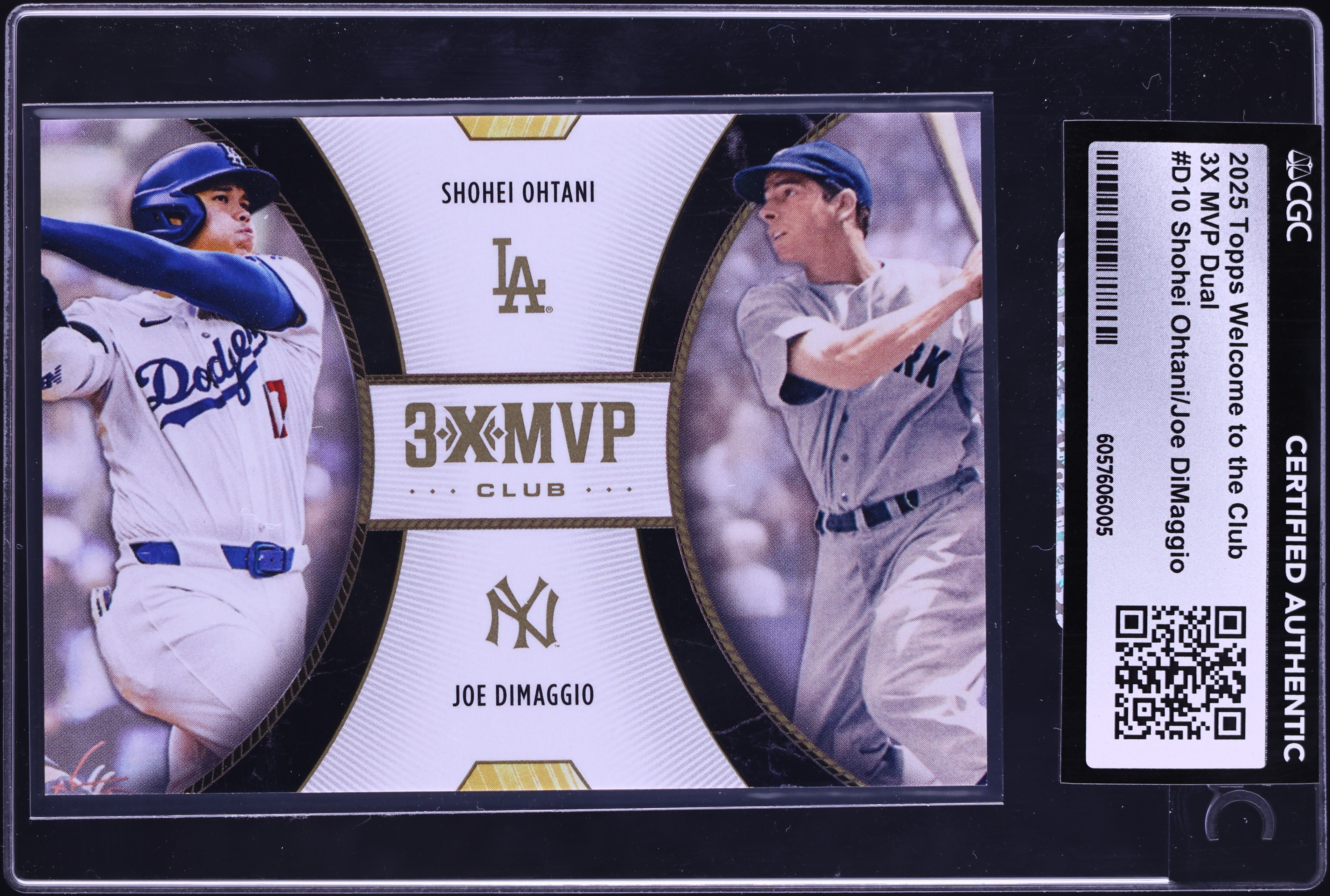 2025 Topps Welcome To The Club 3X MVP Shohei Ohtani Joe DiMaggio 