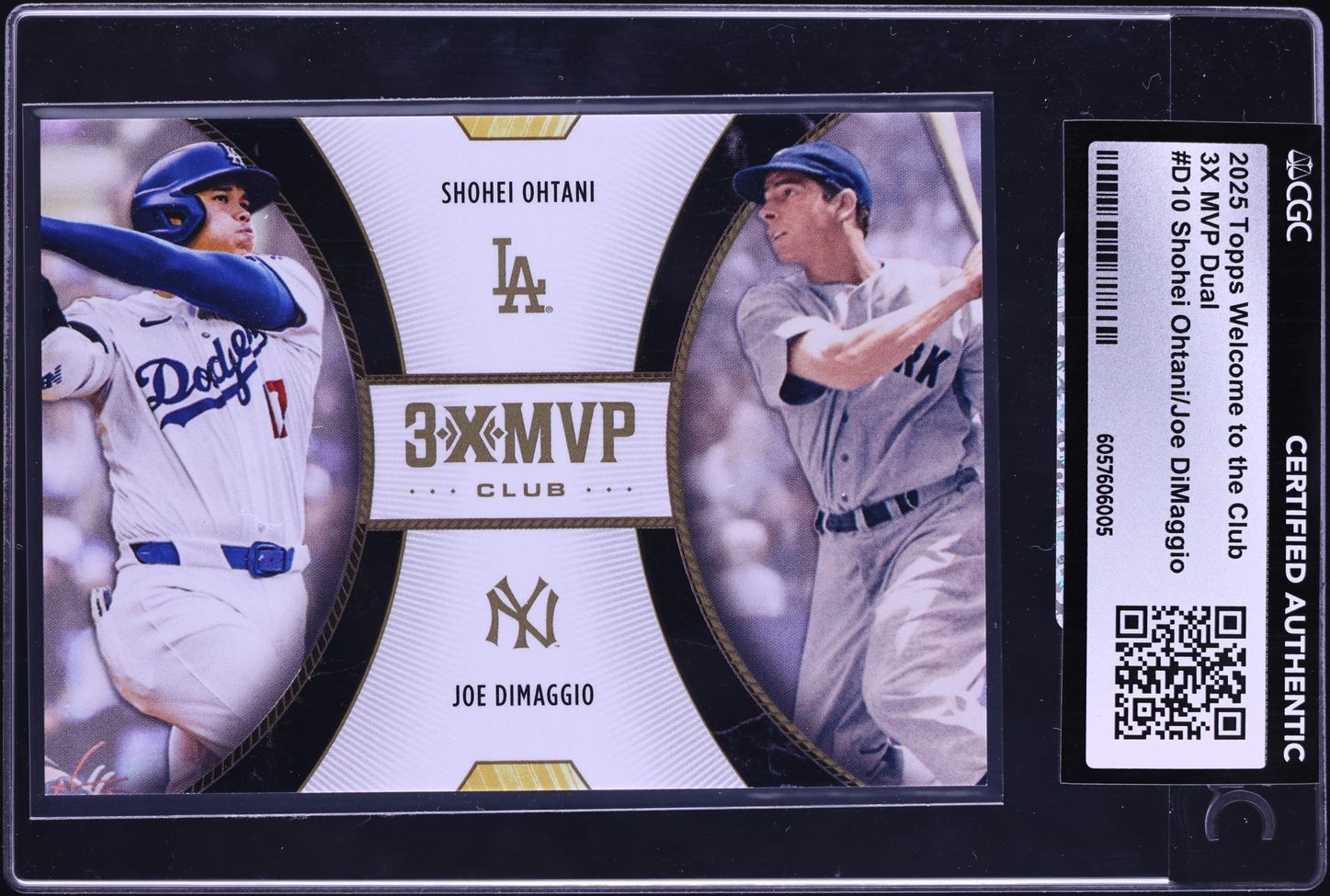 2025 Topps Welcome To The Club 3X MVP Shohei Ohtani Joe DiMaggio 