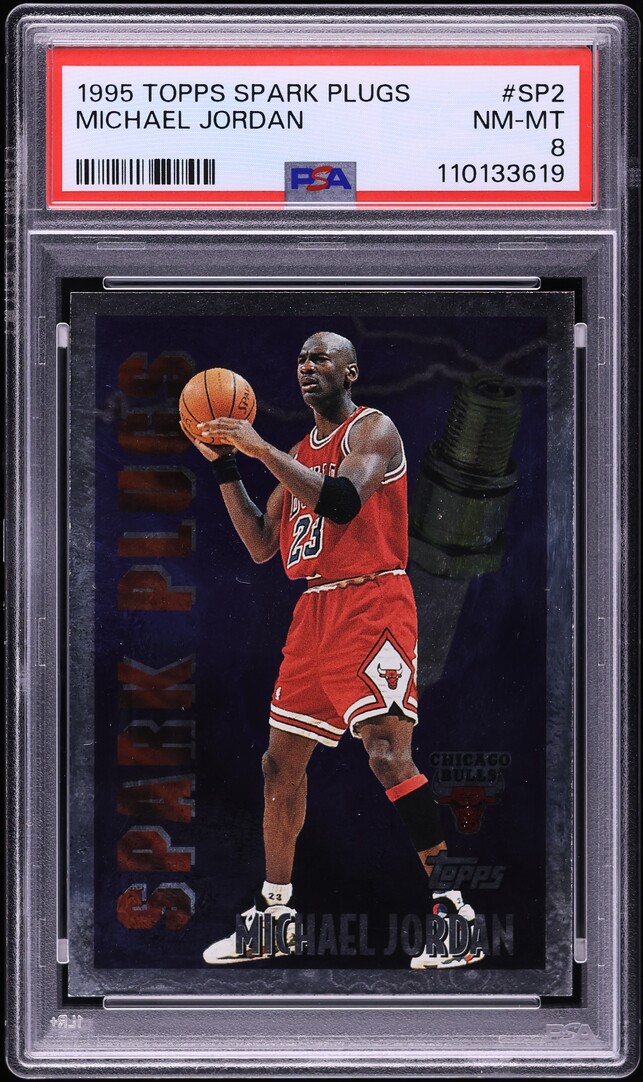1995 Topps Spark Plugs Michael Jordan #SP2 PSA 8 NM-MT