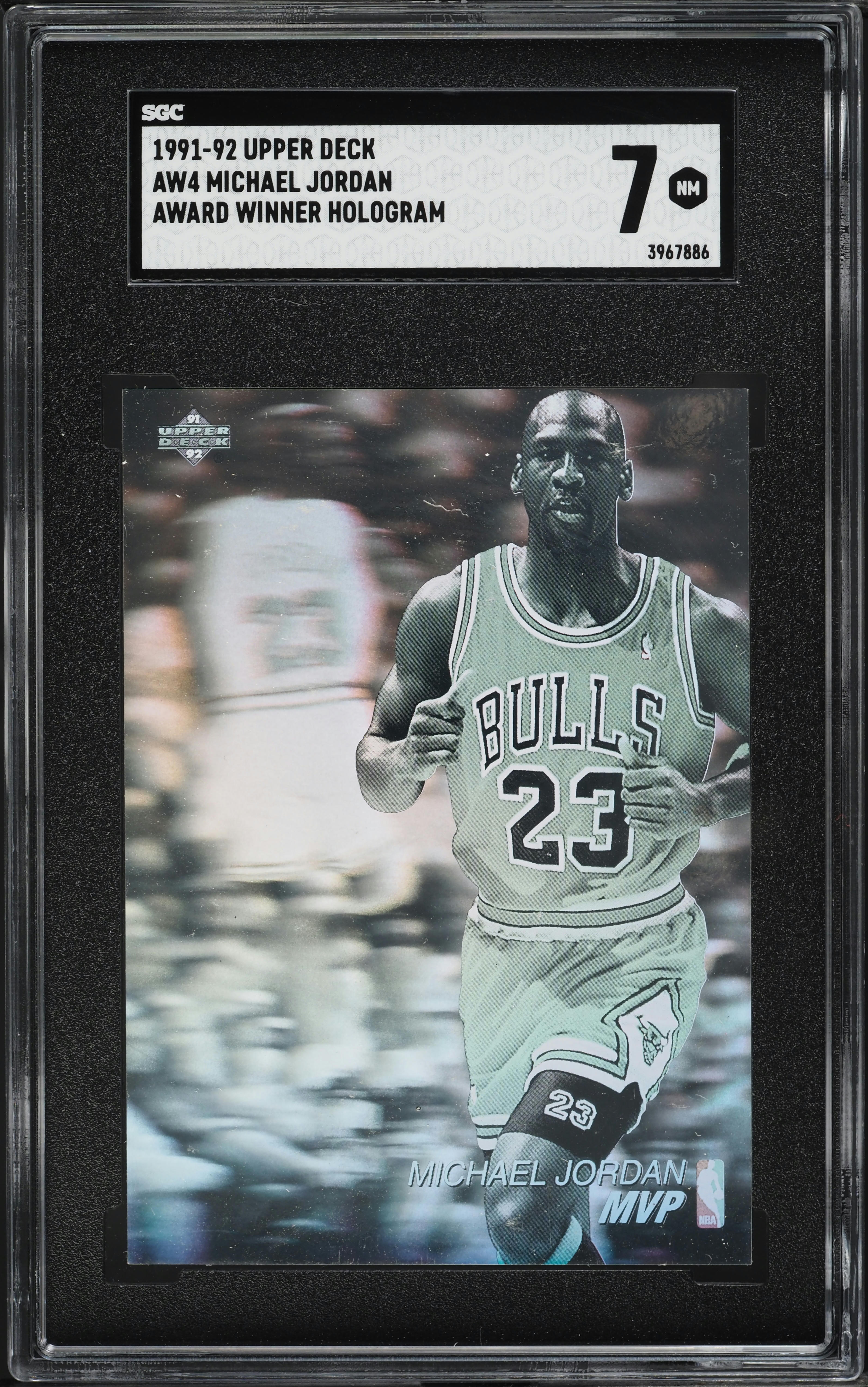 1991 Upper Deck MVP Award Winner Hologram Michael Jordan #AW4 SGC 7 NRMT on  Fanatics Collect