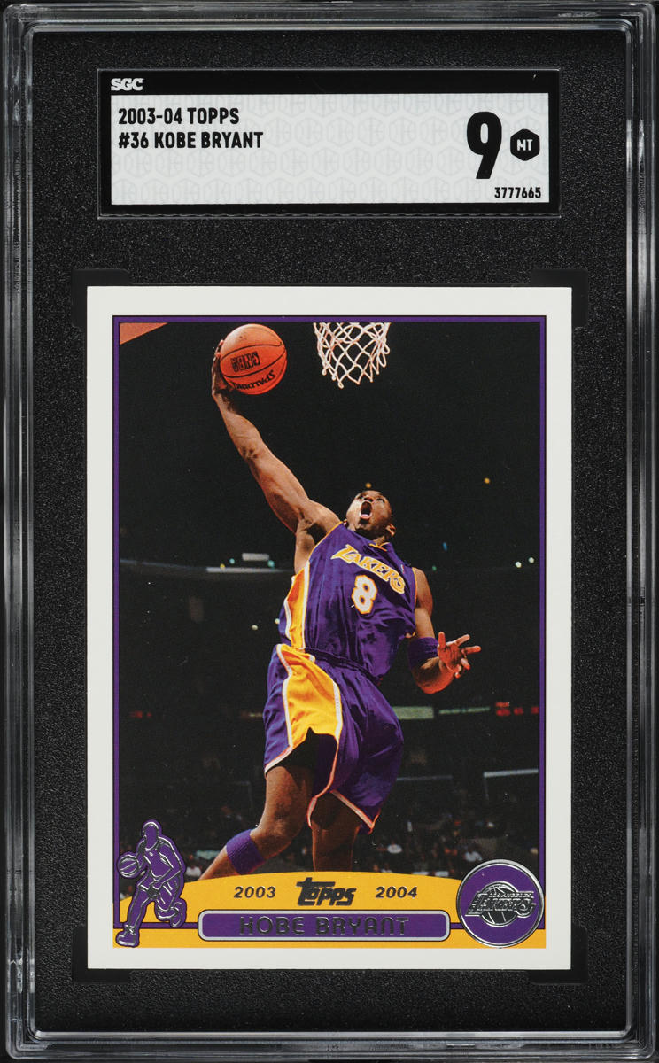 2003 Topps Basketball Kobe Bryant #36 SGC 9 MINT