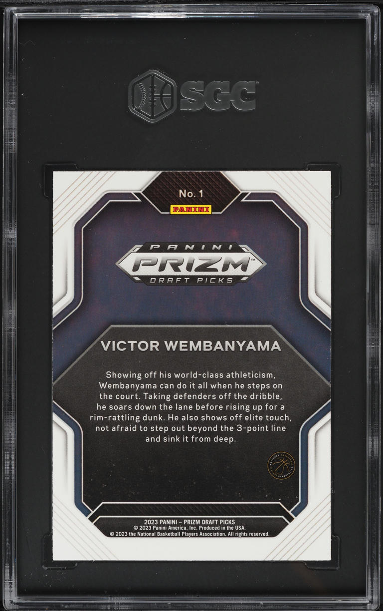 2023 Panini Prizm Draft Fireworks Victor Wembanyama ROOKIE #1 SGC 9.5 MINT+