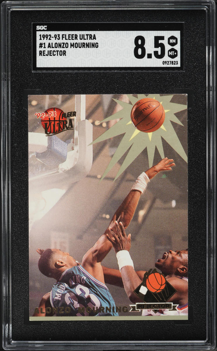 1992 Ultra Rejector Alonzo Mourning ROOKIE #1 SGC 8.5 NM-MT+