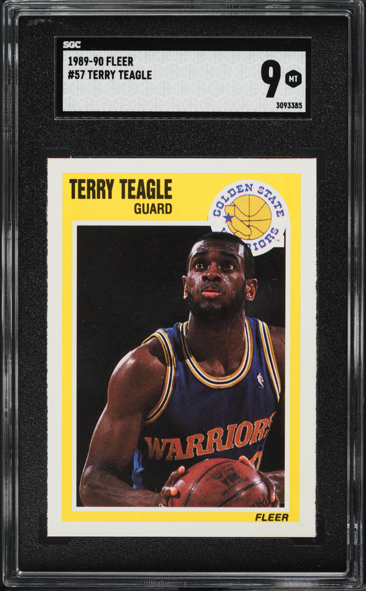 1989 Fleer Basketball Terry Teagle #57 SGC 9 MINT