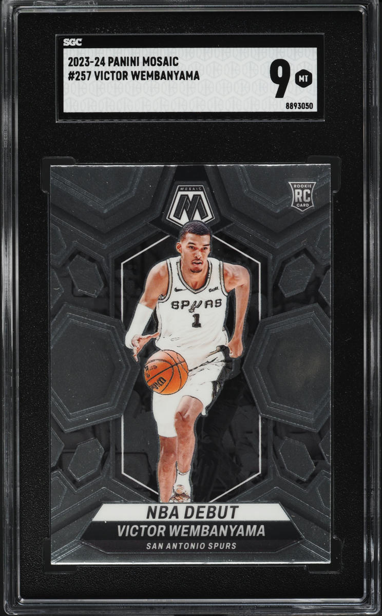2023 Panini Mosaic Victor Wembanyama ROOKIE #257 SGC 9 MINT