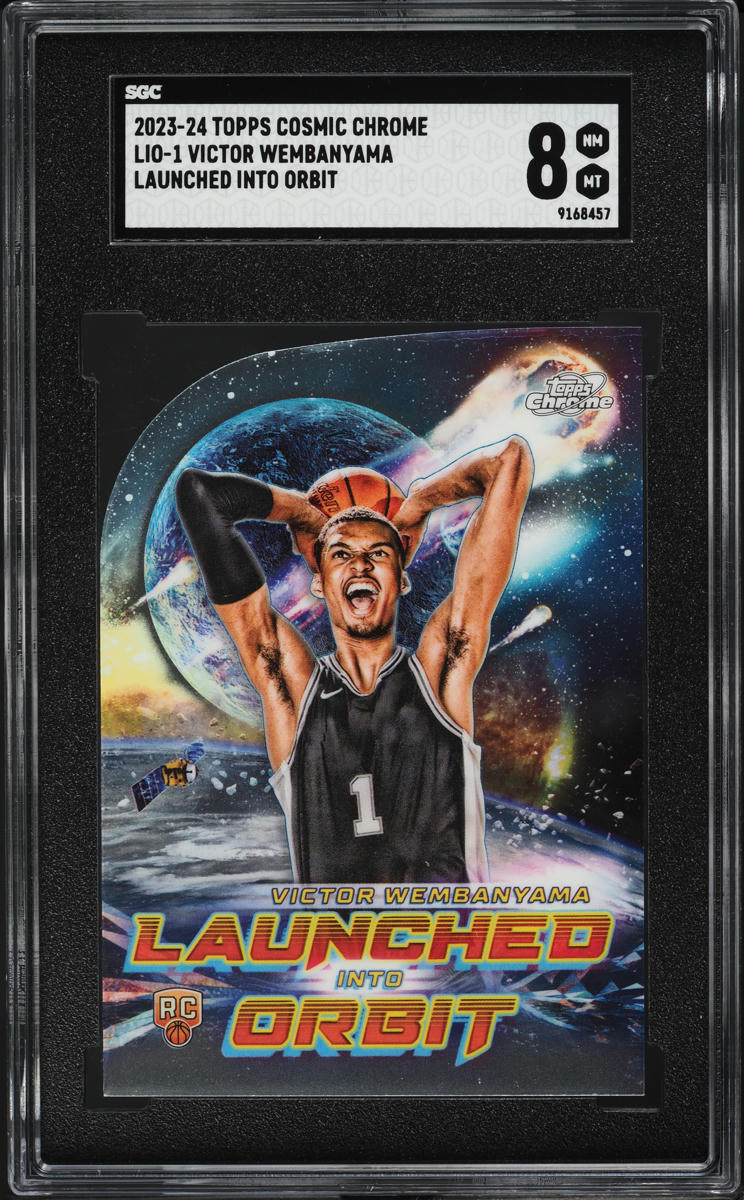 2023 Topps Chrome Cosmic Launched Into Orbit Victor Wembanyama RC #LIO-1 SGC 8