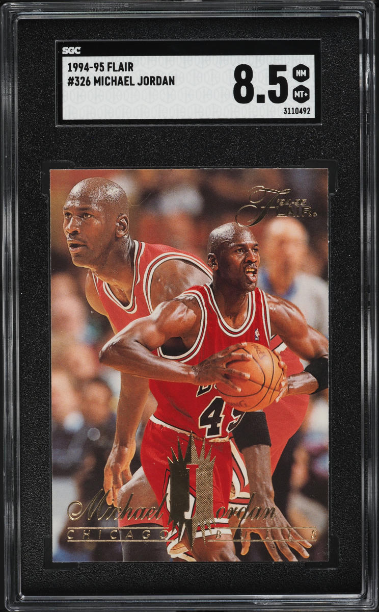 1994 Flair Basketball Michael Jordan #326 SGC 8.5 NM-MT+