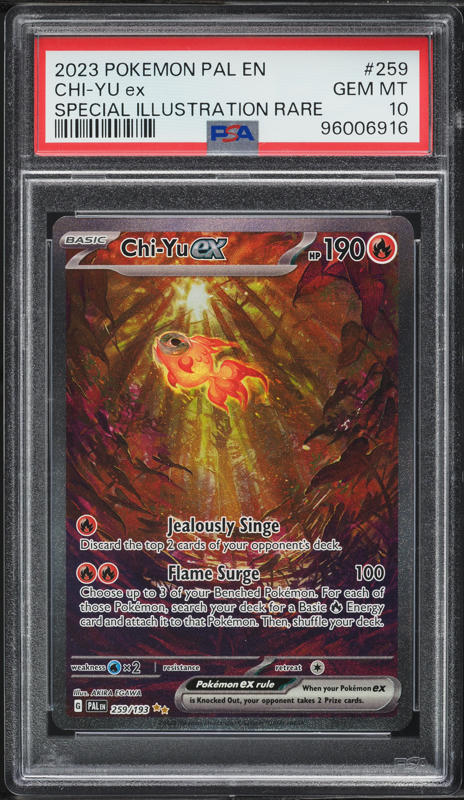 2023 Pokemon Scarlet & Violet Paldea Evolved SIR Chi-Yu ex #259 PSA 10 GEM MINT