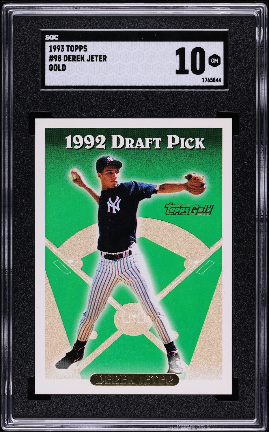 1993 Topps Gold Derek Jeter ROOKIE #98 SGC 10 GEM MINT