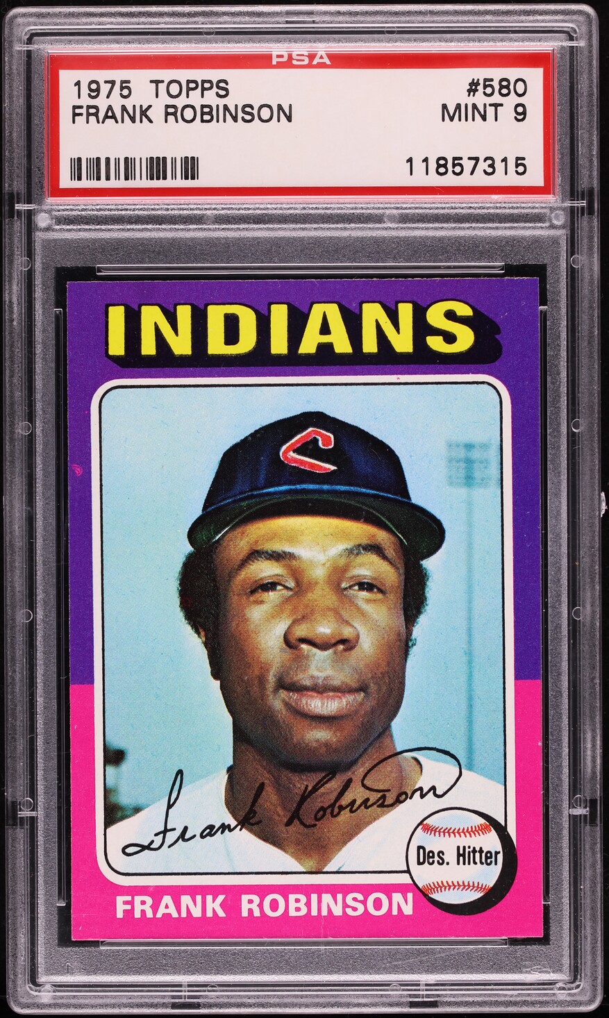 1975 Topps Frank Robinson #580 PSA 9 MINT