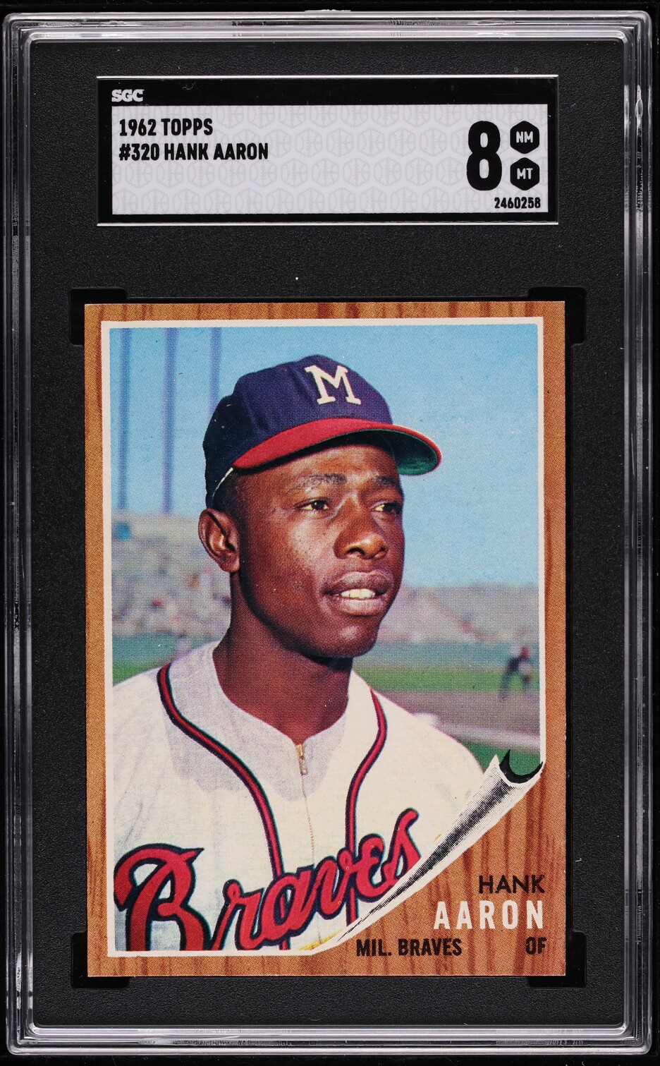 1962 Topps Hank Aaron #320 SGC 8 NM-MT