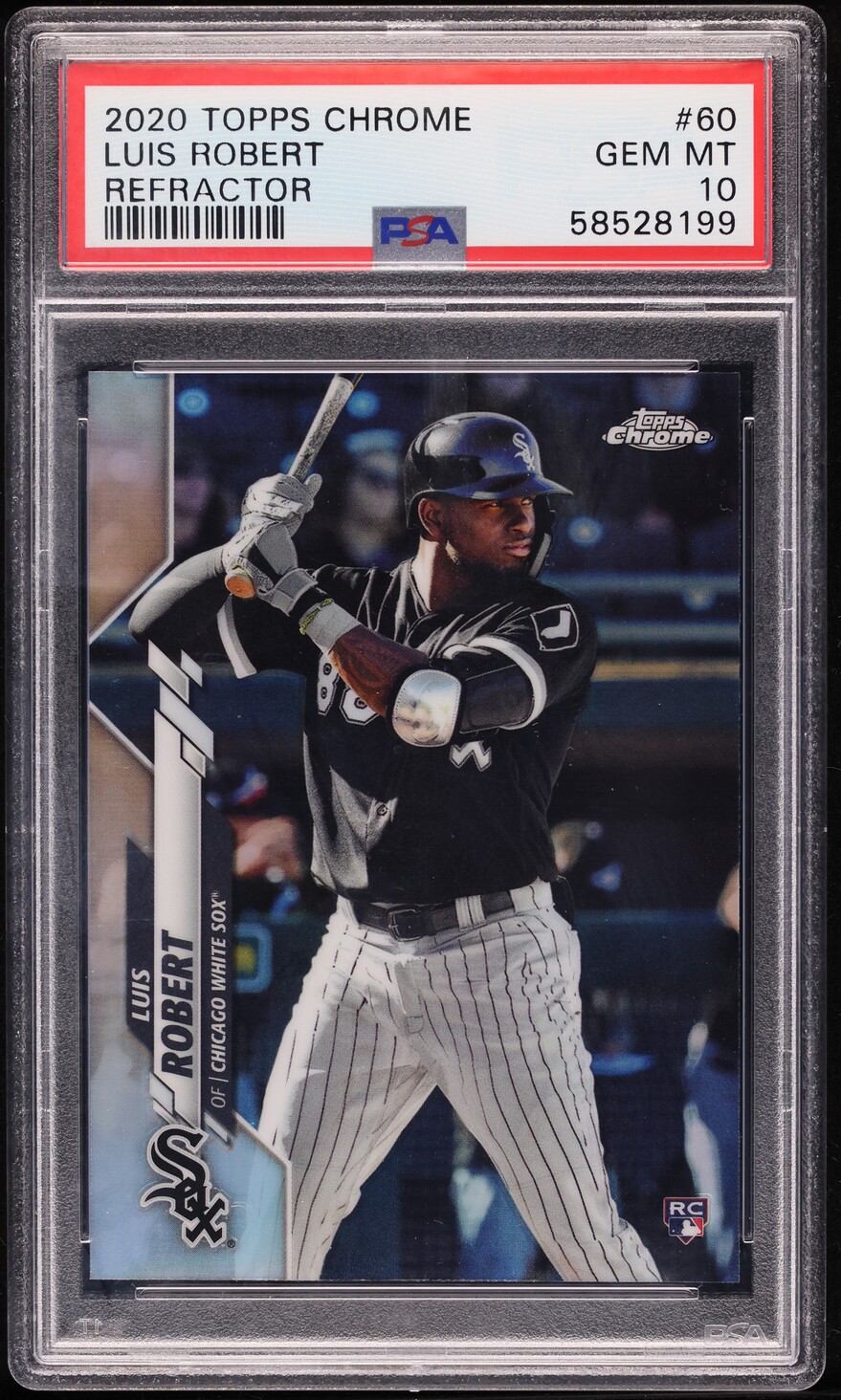 2020 Topps Chrome Refractor Luis Robert ROOKIE #60 PSA 10 GEM MINT