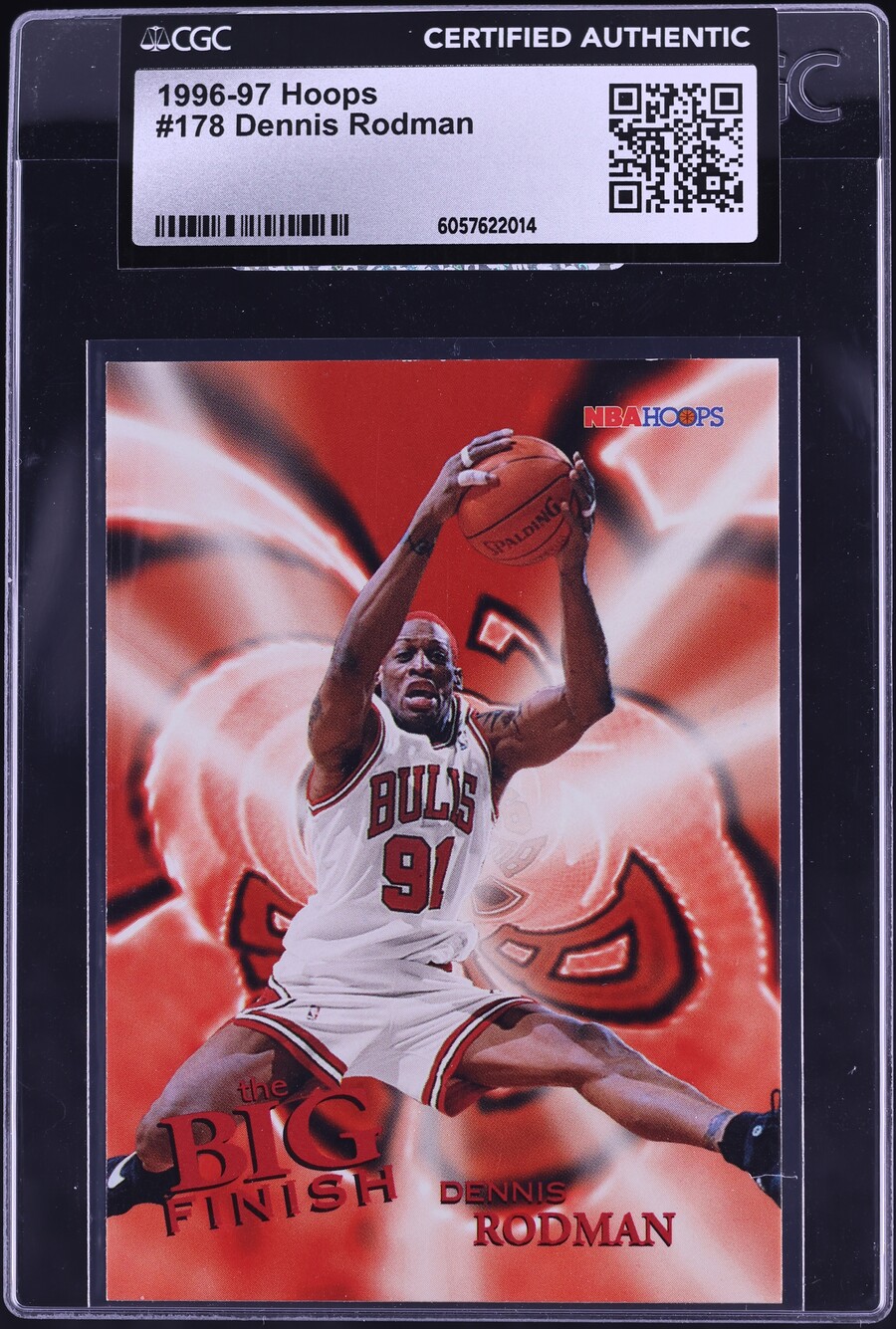 1996 Hoops Dennis Rodman #178 CGC AUTH