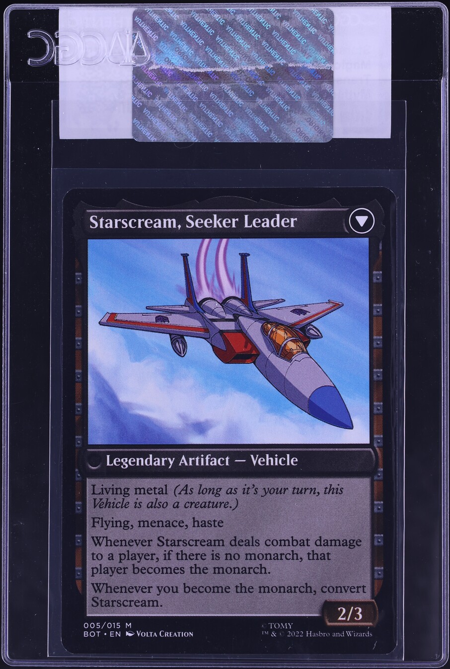2022 Magic The Gathering MTG Transformers Starscream, Power Hungry #5 CGC  AUTH on Fanatics Collect