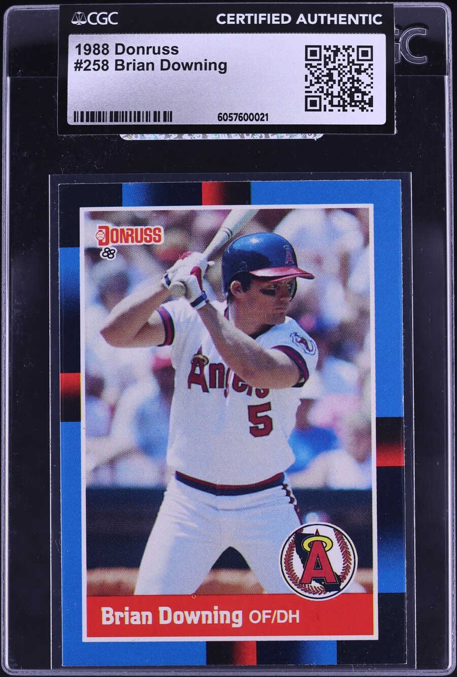 1988 Donruss Brian Downing #258 CGC AUTH