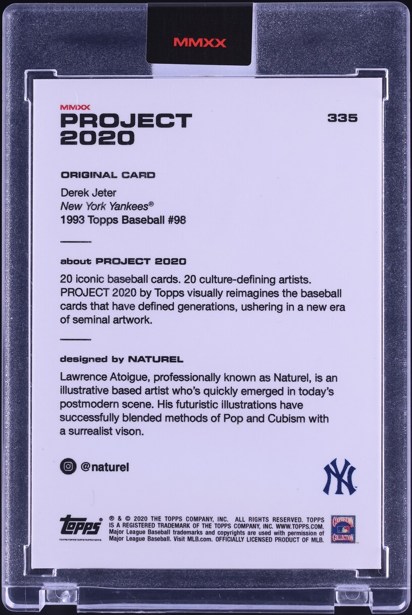 2020 Topps Project 2020 By Naturel Derek Jeter #335