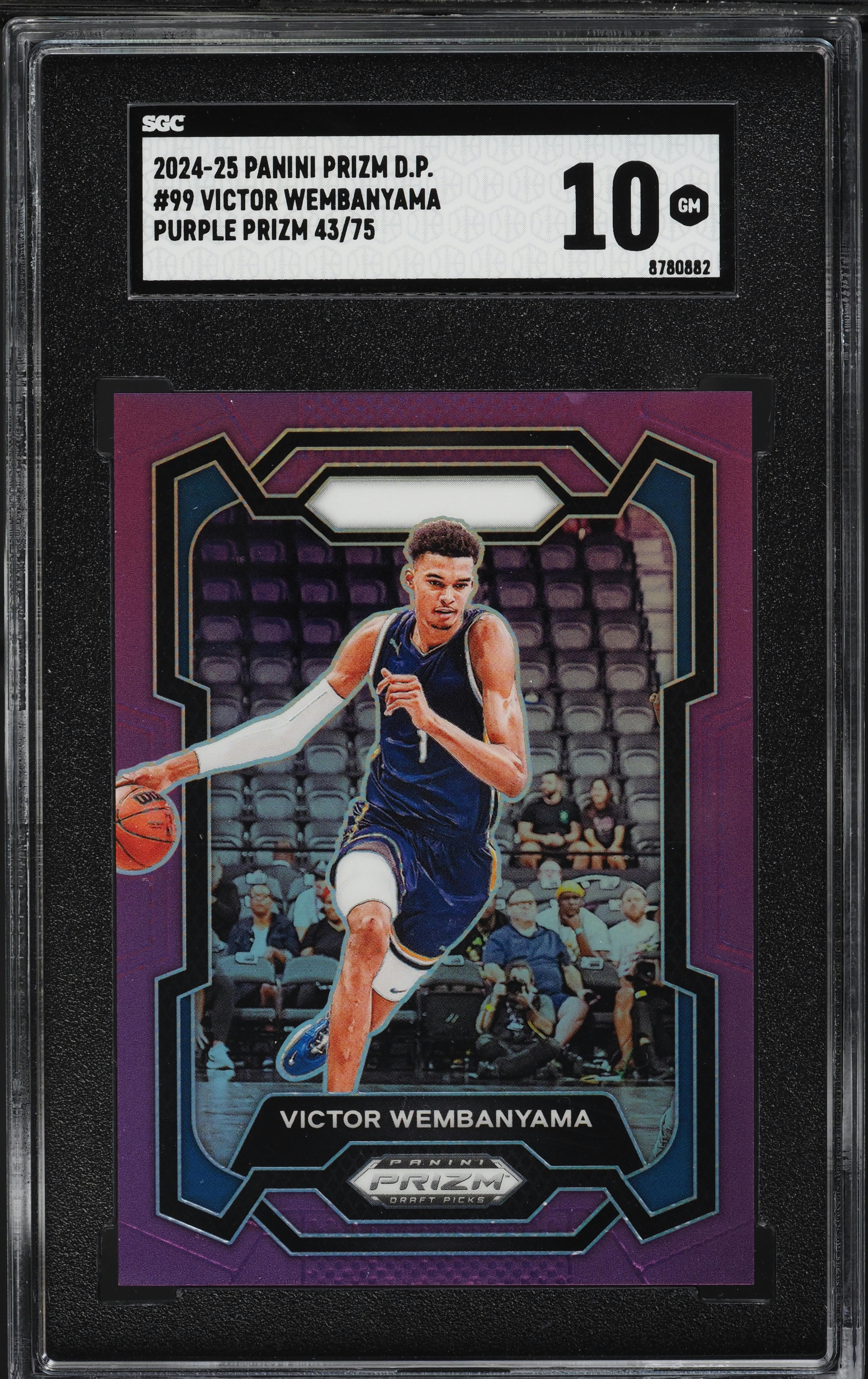 2024 Panini Prizm Draft Picks Purple Victor Wembanyama ROOKIE /75 