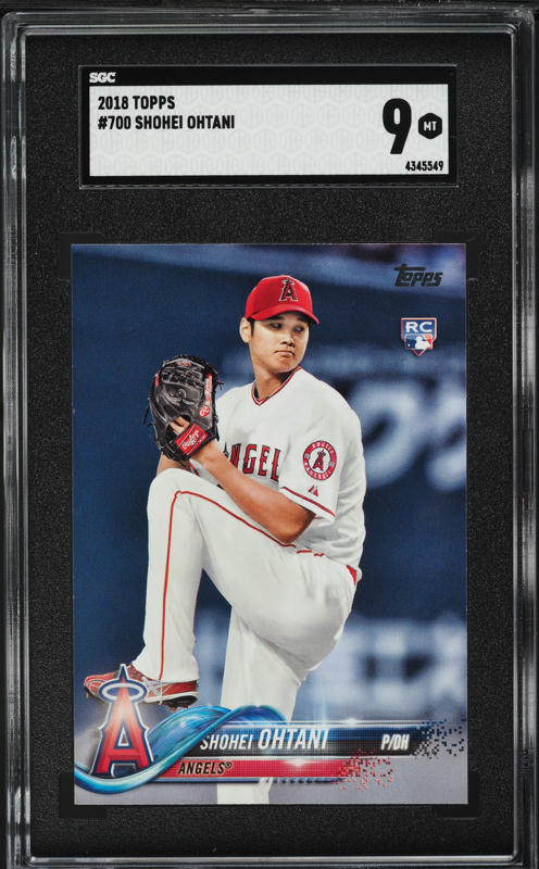 2018 Topps Shohei Ohtani ROOKIE #700 SGC 9 MINT on Fanatics Collect