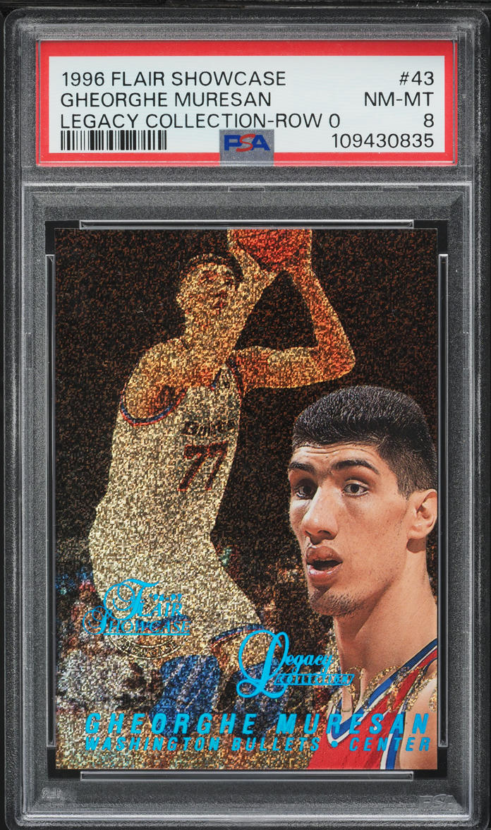 1996 Flair Showcase Legacy Collection Row 0 Gheorghe Muresan /150