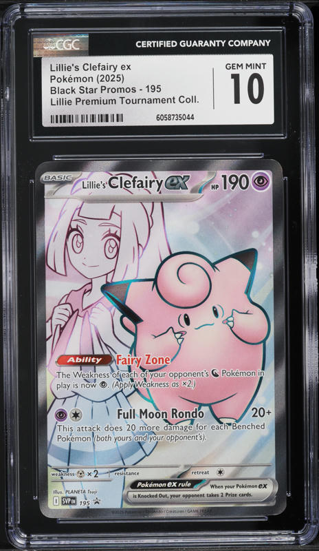 2025 Pokemon SV Black Star Promo Premium Full Art Lillie's Clefairy ex CGC  10 on Fanatics Collect